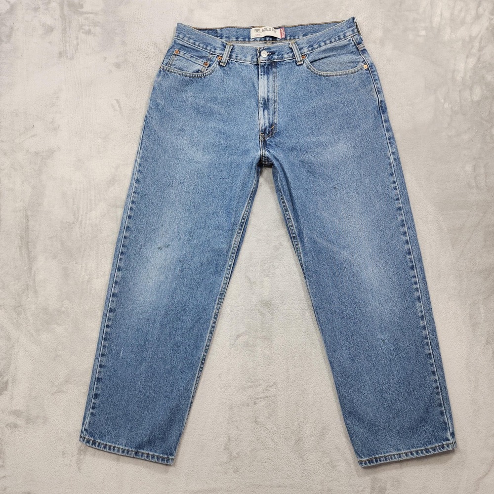 Vintage Levi's Jeans Mens 36x29 Blue 550 Medium Wash Relaxed Fit Baggy Y2K Skate